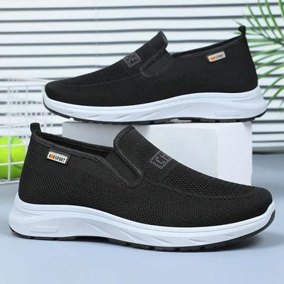 Fashion Men's 2024 Autumn New Versatile Single Shoe with Soft Sole, Comfortable One Foot Shoe, Fashionable and Casual Fabric Shoes
