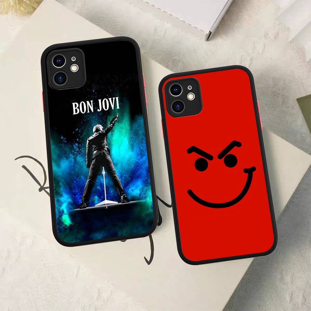B-BonS J-Jovi Phone Case For IPhone 16e 16 15 14 13 12 11 Pro Max X XS Max Plus Matte Clear