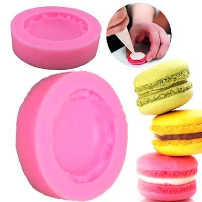 Forma de Sobremesa Durável Flexível Caseira Silicone DIY Forma de Macaron para Assar