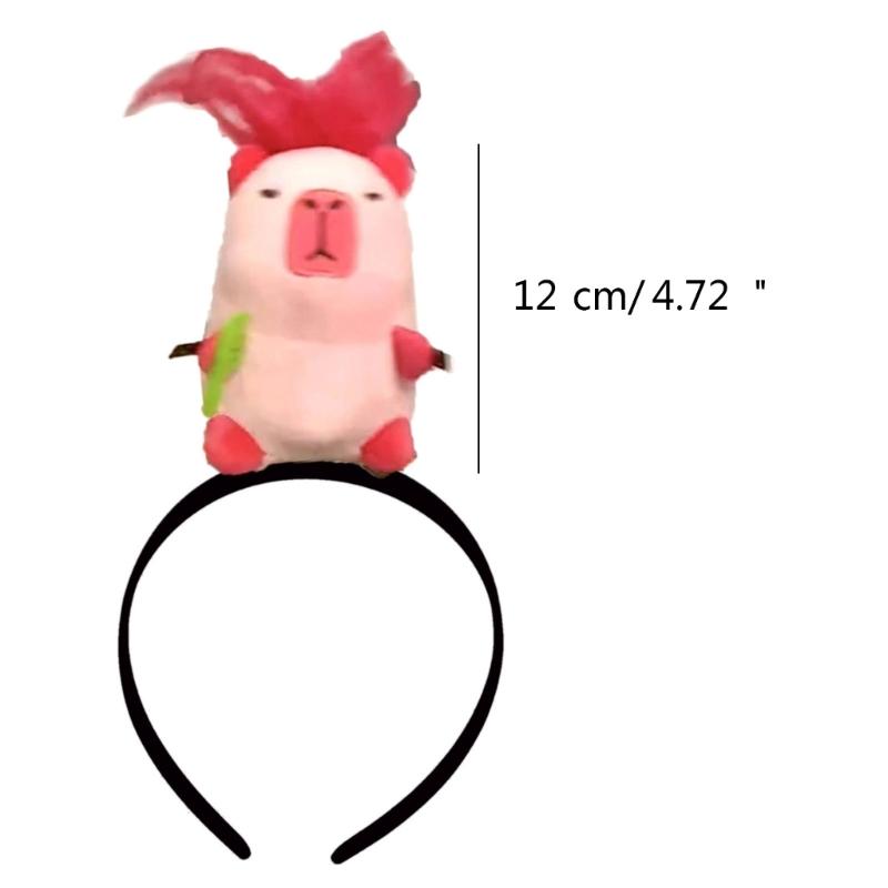 Sött Capybara Hårband Tecknat Djur Hårband Hårbygel för Ungdomar och Cosplay Stilfull Barn Flickor Huvudsmycke Smycken