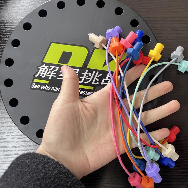 Rope Breaking Battle Challenge Puzzle Knot Toy Educational Interactive Game Logic Training Family Party Gift