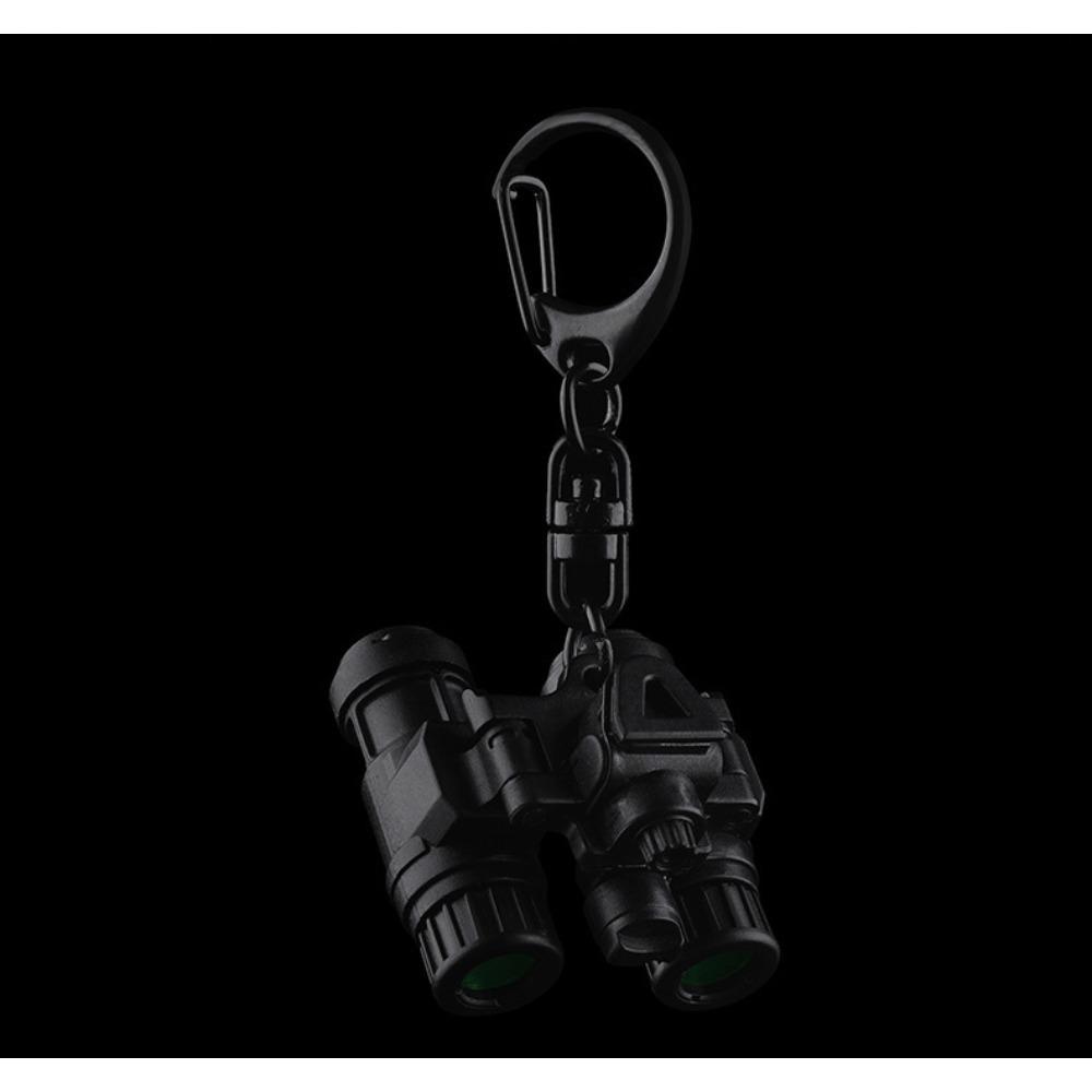 Tactical AN/PVS‑31 Replica Keychain, Mini Binocular Night Vision Dummy Model Pendant for Military Fan Collection Decoration