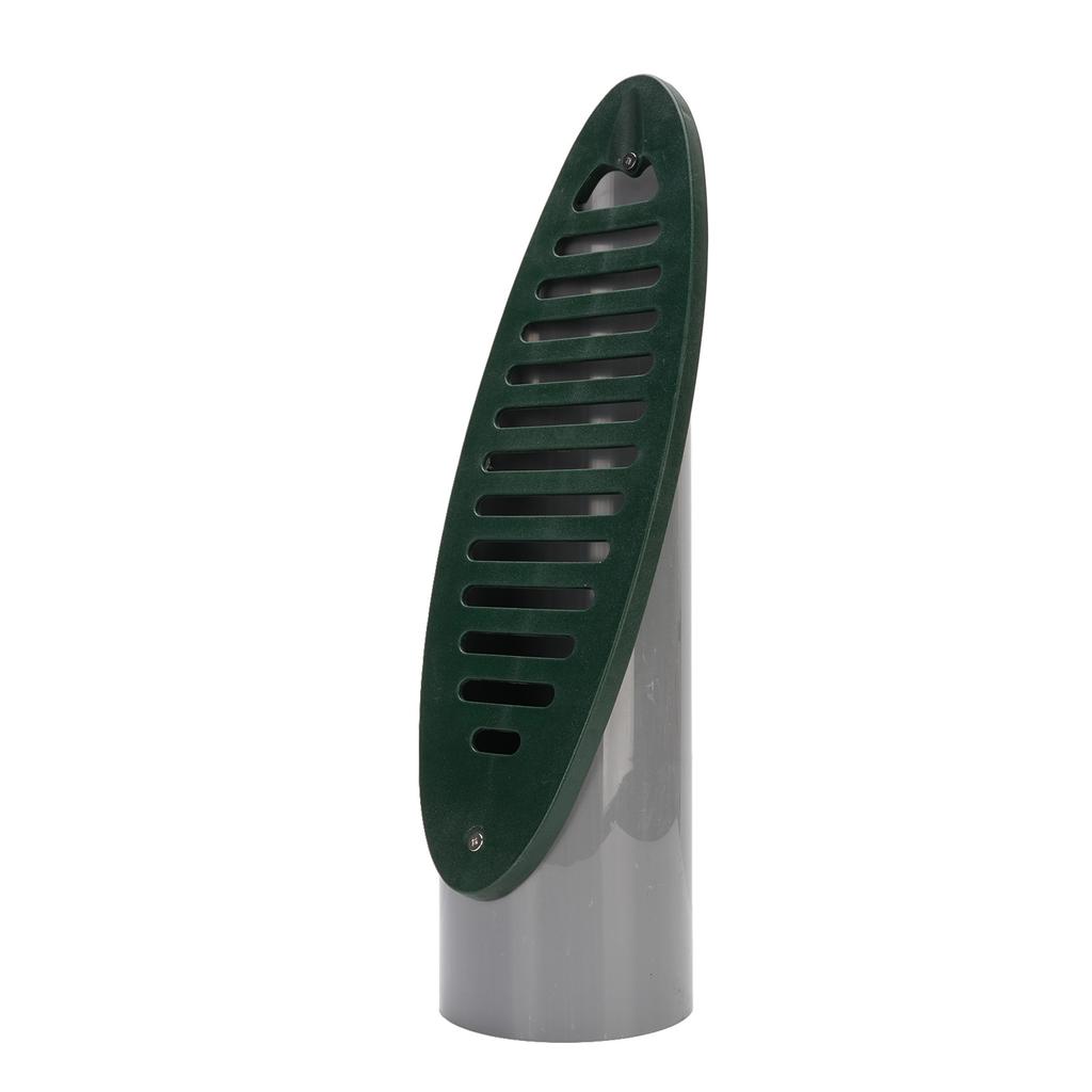 Yard Drain Emitter PVC Detachable Grate Angled Sloped Yard Drain for Drainage System Green