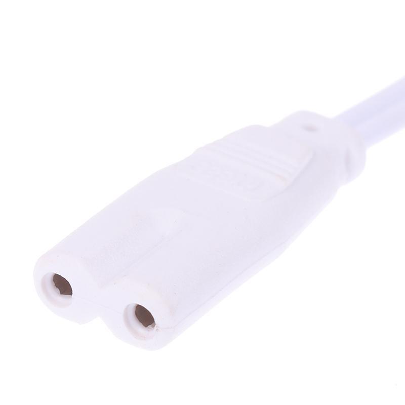3Pcs Fluorescent Lamp Power Cord Cable T5 Plug Wire Cord Led 2 Hole Docking Cable Bracket Light Male Female Connect Cable