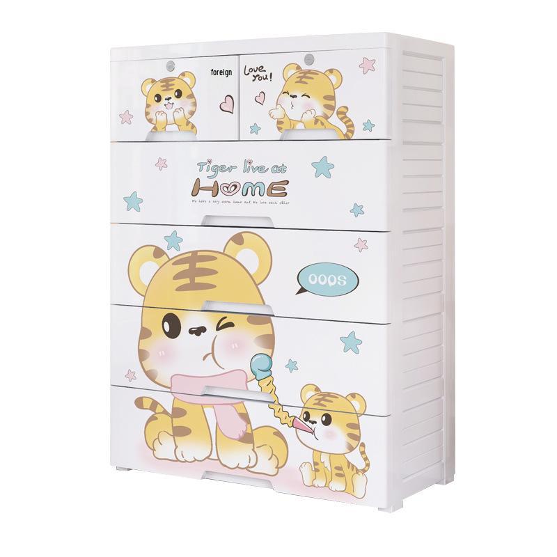 Sturdy 5-Drawer Baby Wardrobe & Toy Organizer