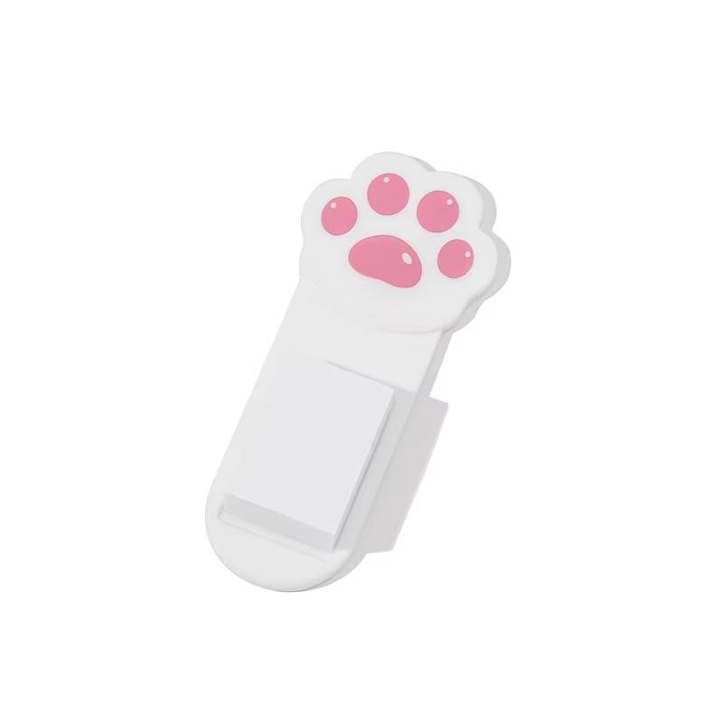 1/2pcs Cute Cartoon Toilet Handle, Creative Cat Claw Lid Remover, Plastic Convenient Flip Lid Remover