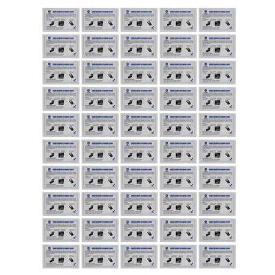 50 יחידות מנקה קורא כרטיסי אשראי POS Swipe Terminal ניקוי כרטיסים עבור מכונות כספומט מדפסות כרטיסים