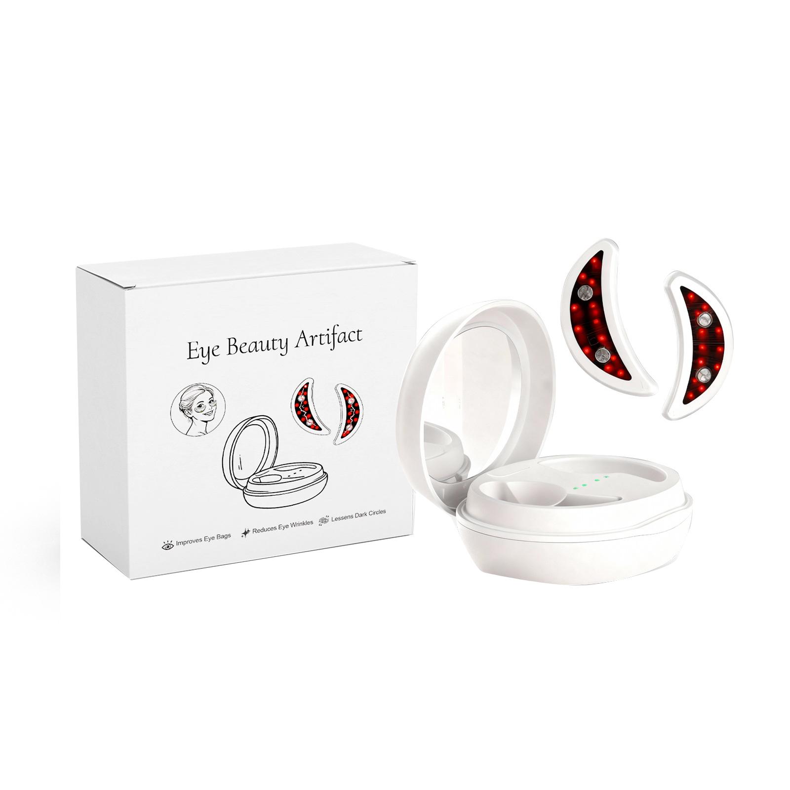 Массажер для глаз, обеспечивающий многорежимный уход за областью вокруг глаз, Массажер от морщин вокруг глаз белый