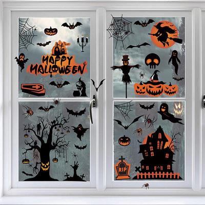 Removable Static Halloween Window Decals – Wall & Glass Stickers