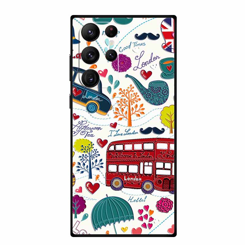 3D Emboss Case For Samsung Galaxy S25 Ultra Phone Case Soft Silicone Coque For Samsung S25 S23 S22 S24 Ultra Back Cover Case Bag
