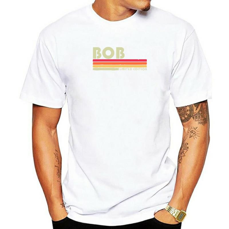 Bob Gift Name Personalized Funny Retro Vintage Birthday TShirt Tshirts Printed Retro Cotton Tops Tees Group For Unisex