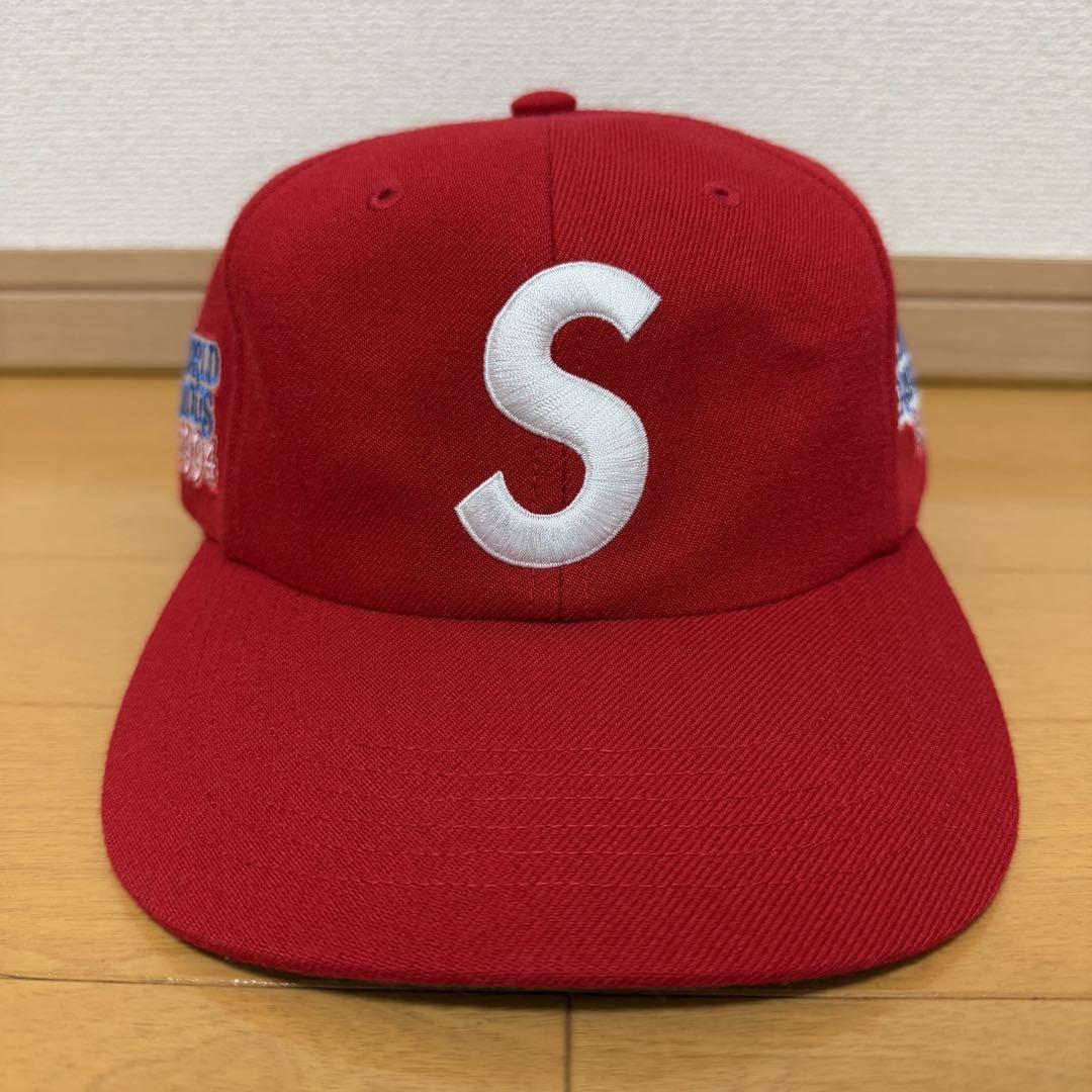 

[USED] Supreme World Famous S Logo 6-Panel Red