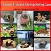 Ceramic Fish Tank Decoration: Shrimp Hiding, Cichlid Breeding, Spawning Nest.