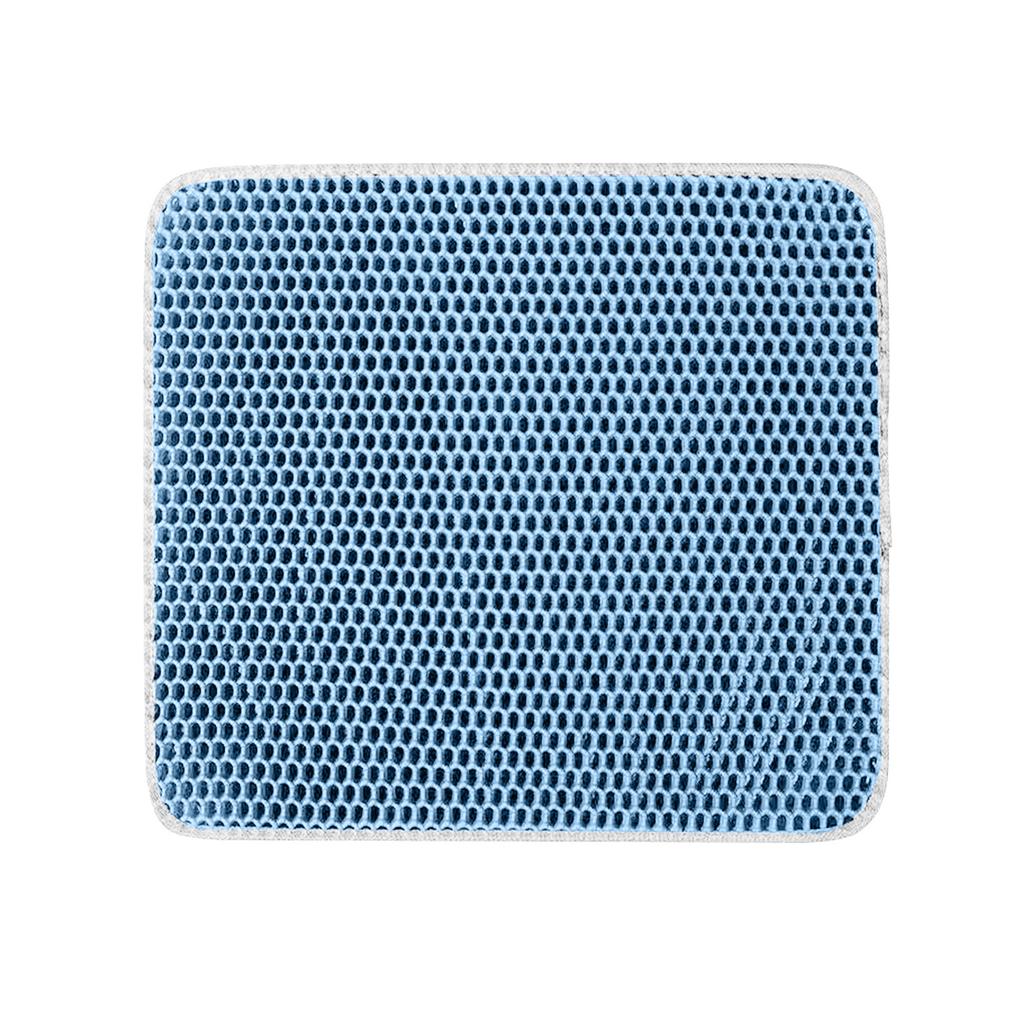 Wasserdichte Katzenstreumatte für Haustiere, EVA-Katzenstreu-Auffangmatte für Katzentoiletten im Innenbereich, rutschfeste Unterseite, weniger Abfall