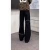 American High Street Trendy Brand Men's and Women's Loose Embroidered Jeans Spring and Autumn Washed Wide Feet Fashion Ruffian Handsome Straight Trous