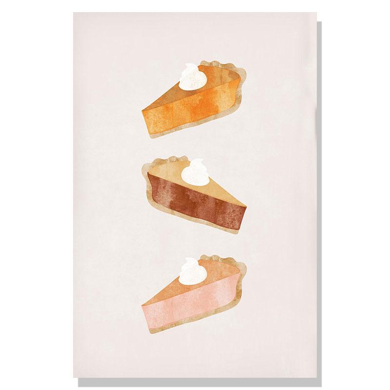 Einfaches nordisches Retro-amerikanisches Weihnachtsgeschenk Ahornblatt-Aquarell-Kunstplakat, dekoratives Gemälde
