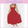 Minimalist Sleeveless High Waist A Line Dress With Backless Design For Summer Casual Wear