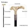 Yellow White Wolf Head Long Handle Decorative Stick Parties Decorative Cane for Halloween Cosplay and Parties Walking Cane 93cm