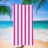 Double-Sided Quick Dry Beach Towel: Soft Velvet & Sunscreen Protection Beach Towel, Striped Pattern Quick Drying Soft