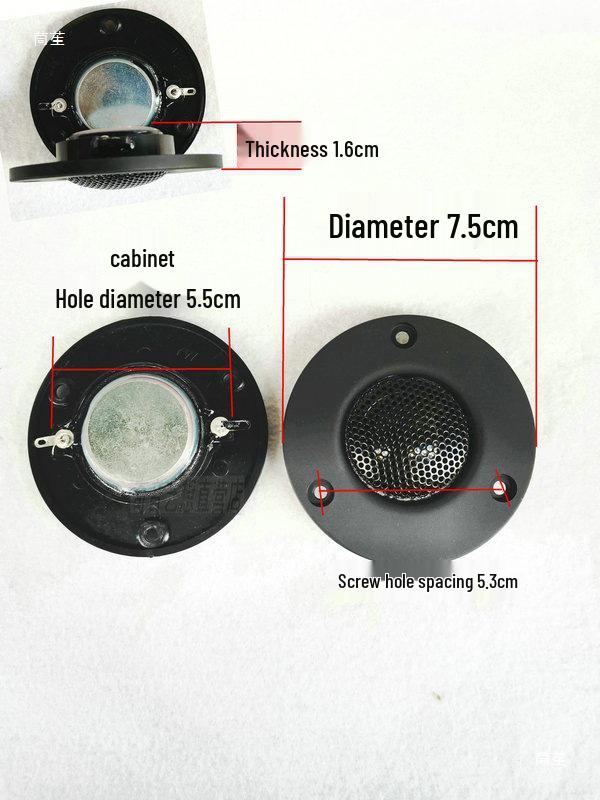 3-дюймовый 25-жильный шелковый купольный твитер с неодимовым магнитом для чистого Hi-Fi-звучания высоких частот 1 speaker (no accessories)