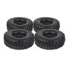 4PCS 115MM 1.9" Rubber Tires with Insert Foam for Beadlock Wheels Rim 1/10 RC Crawler Chassis SCX10 TRX4 Capra TF2 HB