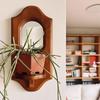 Mid-Century Retro Wall-Mounted Candle Holder & Mirror for Cafe or Restaurant Decor