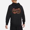 Nike Printed Knit Logo Pullover Hoodie for Men Black