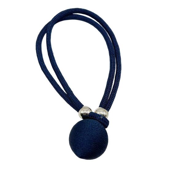 1 Pezzo Sganci tenda regolabile, Sgancio tenda in corda intrecciata con ciondolo a sfera, Supporto decorativo per tende per finestre di stanze, Tende