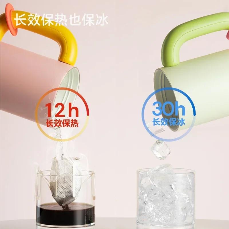 Chakolab Big Mac Ceramics Water Cup Abs Customization Vacuum Cup 1050ml Integrated Straw Outdoor Camping Office Cup Desk Gift