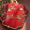 Chinese Style Embroidered Round Fan: Wedding, Dance, Butterfly, and Floral Design