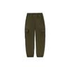 Li-Ning Skateboard Series Solid Color Cargo Pocket Detail Jogger Pants Men Bottoms Olive-Green AKXS085-3