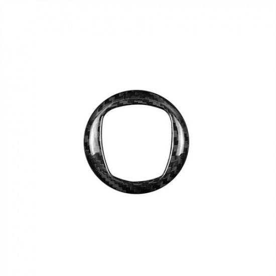 Hard Carbon Fiber Steering Wheel Decoration Sticker For Fiat 500  21 22 23