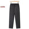 Women's Plus Size Warm Cotton Pants - Elastic Waist, Comfortable, Loose, Printed, Winter, Middle-Aged & Elderly 