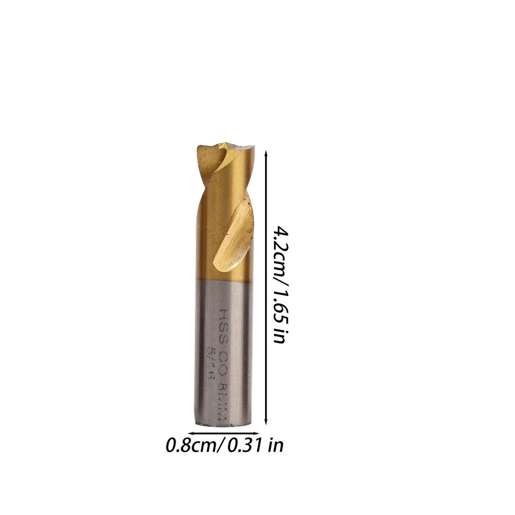 High-Speed Steel Titanium Cobalt Spot Weld Drill Straight Shank Drill Bits Removing Automotive Sheet Metal Welding Point Tools