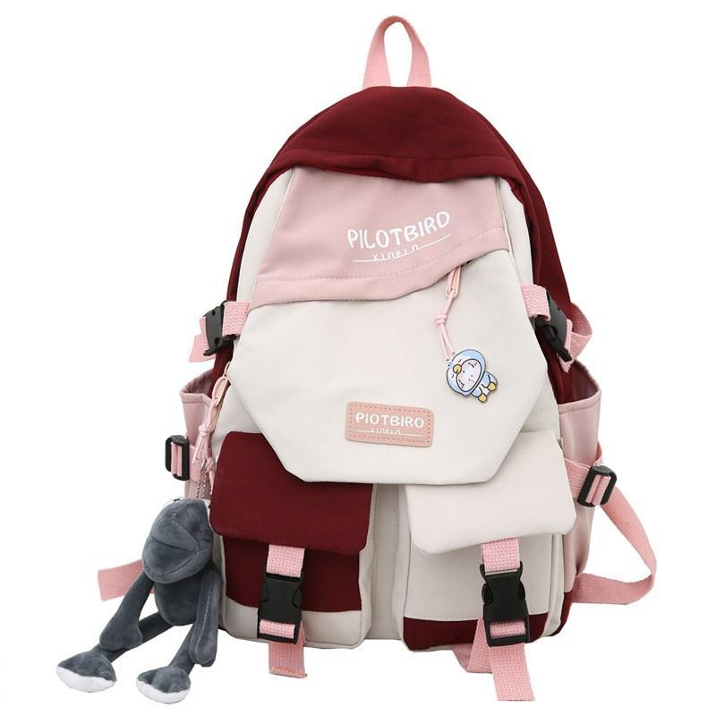 Original Design College Student Backpack With Unique Style For High School And Middle School Students Black