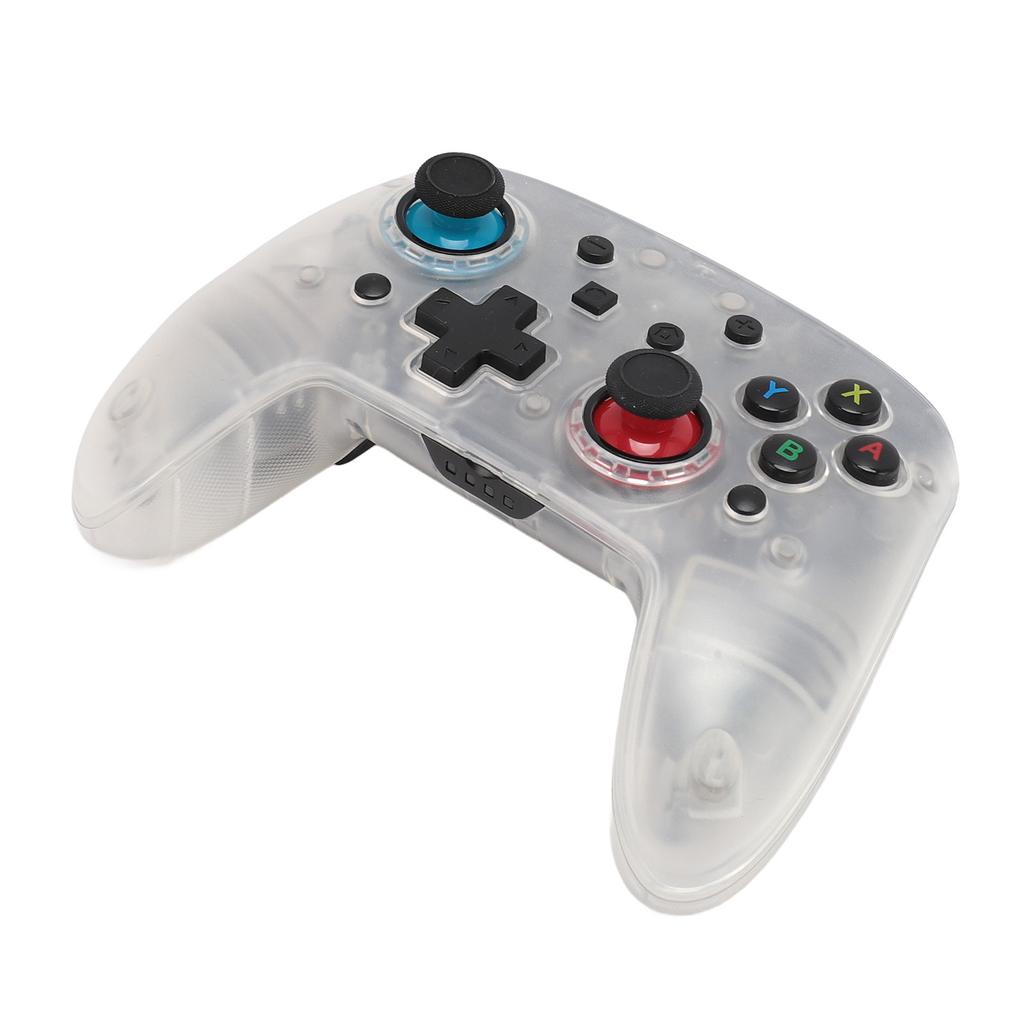 Bezdrátový herní ovladač Transparentní přeplňovaný duální vibrační dálkové ovládání Bluetooth herní