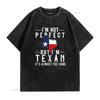 Texas State Flag Men Funny Texan Pride Souvenir T Shirt Black 2X Large Vintage Washed Designer Clothes Slightly Streetwear