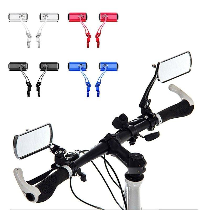 1 Pair Foldable Bicycle Rearview Mirror Aluminum Alloy Adjustable Mountain Road Bike Handlebar