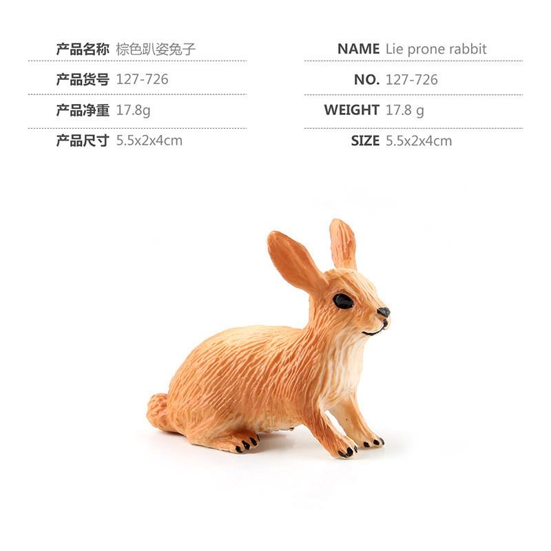 Lifelike Pvc Rabbit Figurine Collection Various Colors Ideal For Home Decor And Cakes