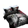 3D Digital Printed Quilt Set Three-Piece Skull Rose Series Quilt Set Spring New Product Can Be Duvetcover