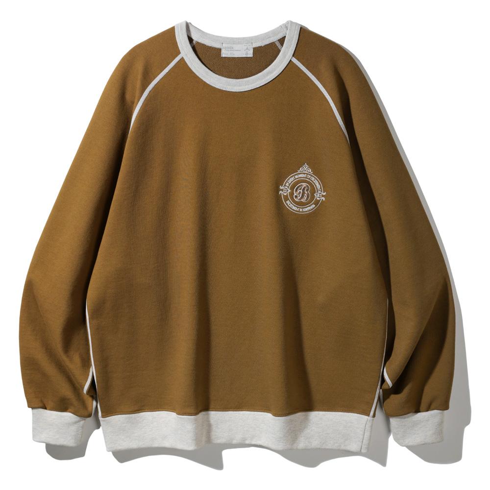 BAKKEN Coloration Raglan Sweatshirt Bk5980_Dark Mustard