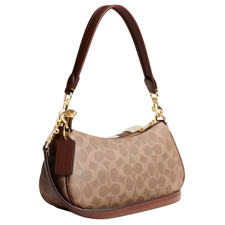 Coach Ashton 25 Torba na ramię z nadrukowanym logo Unisex Torebki Brązowa CY658-IMXI5