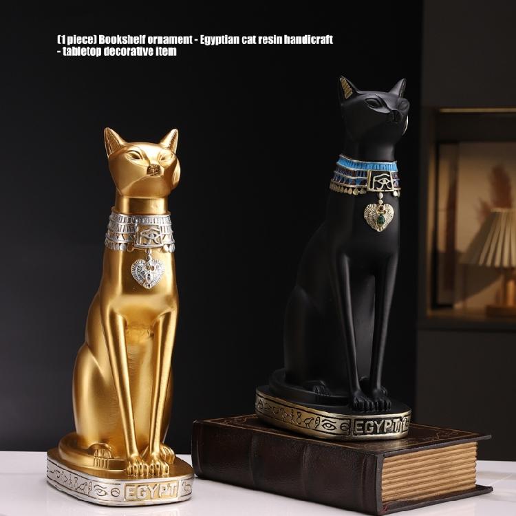 Egypts Cats Goddess Bastet Statue Collectible Figurine Egypts Souvenirs Resin Bastet Sculpture for Home Desktop Decors