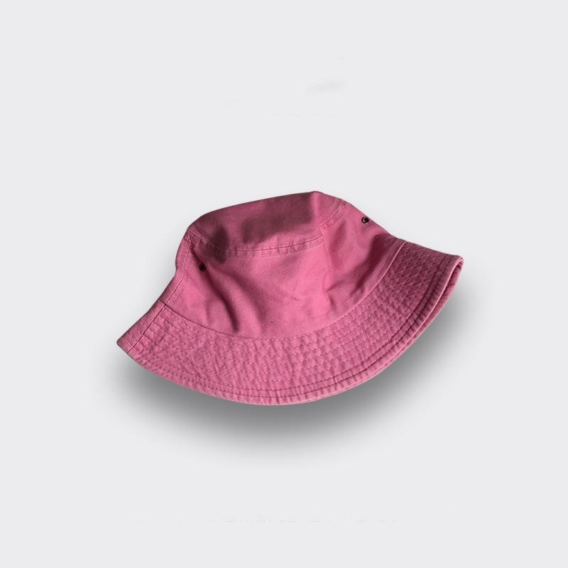 High quality washed light board solid color bucket hat women's spring and summer thin versatile basin hat tide sun hat