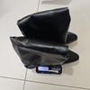 Botas de Mujer de Caña Arrugada de Tacón Medio y Ancho - Caña Plisada de Cuero Sintético, Botas por Debajo de la Rodilla para Invierno, Botas Vintage para Ponerse