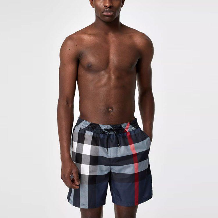Burberry SS22 Casual Shorts Men's Navy Blue 80138791