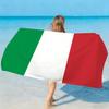 Asciugamano Bandiera d'Italia Asciugamano da Spiaggia Assorbente ad Asciugatura Rapida per Sport, Fitness, Nuoto e Attività all'Aperto