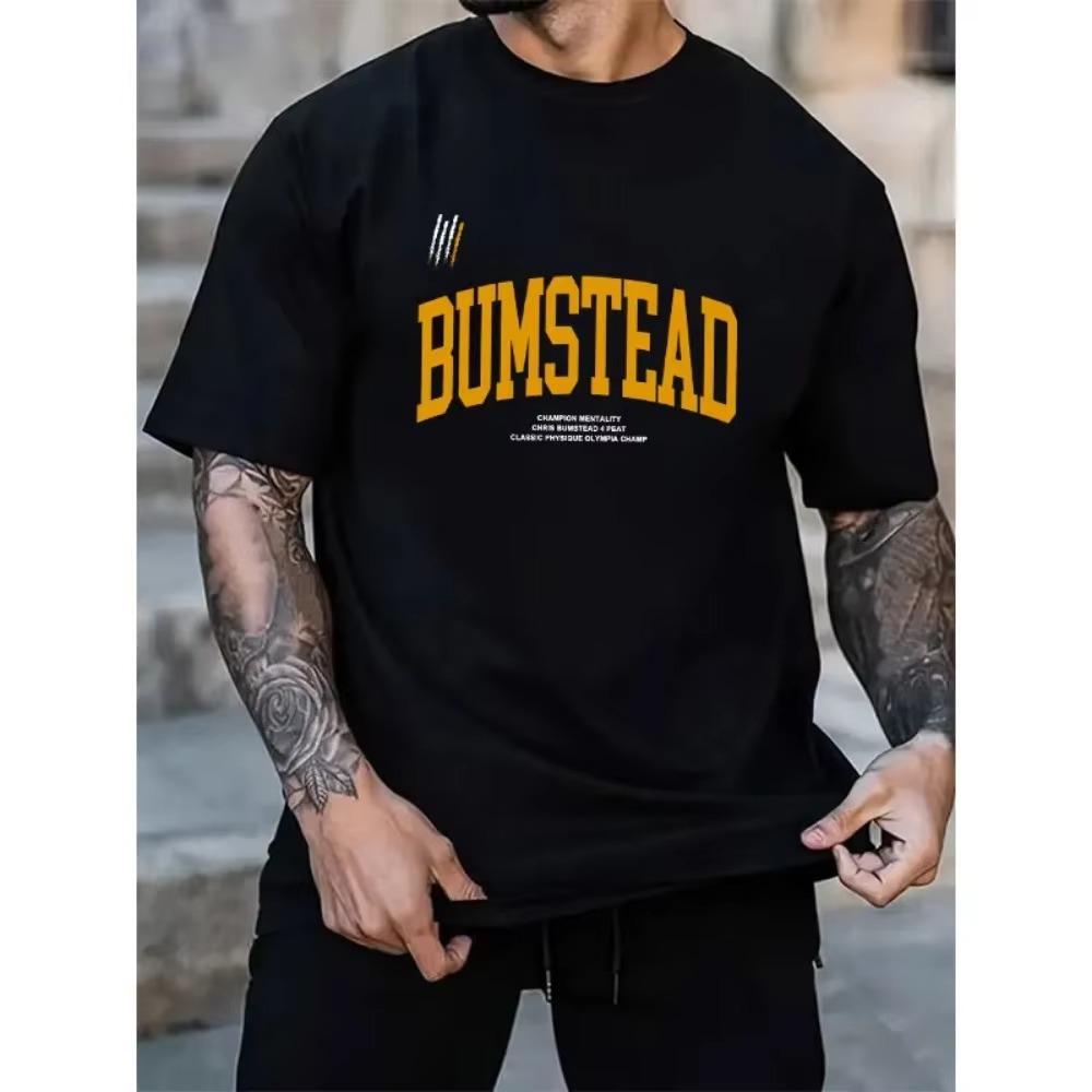 Summer Gym Men's CBUM Cotton T-Shirt Thavage Muscular Tshirt Fitness Joggers Pure Cotton Shirt CBUM Tshirt Short Sleeve Clothing