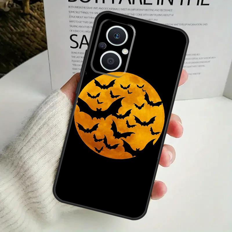 Halloween Vampire Bats Phone Case For OPPO Reno 8T 14F 13 F 12 11 10 14 Pro 7 8 Lite OPPO Find X8 X6 X5 X9 Pro Cover