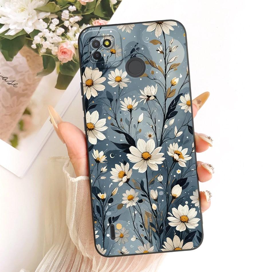 For Tecno Pop 4 LTE / Pop 4 Air Cute Cat Flower Cartoon Phone Case For Tecno Pop4 Lte 4Air Shockproof Soft Silicone Bumpers